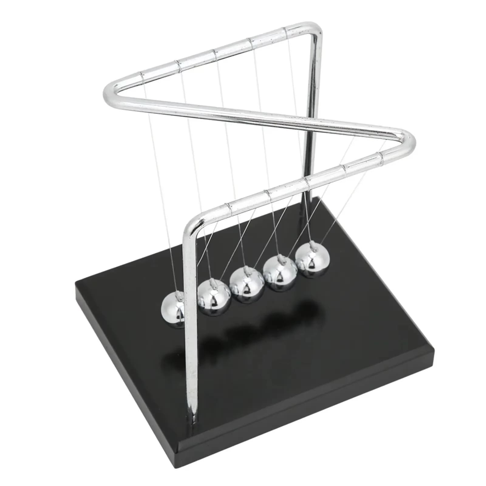 Newtons Culla Palline a pendolo Palline di Newton Palline cinetiche con base Decorazioni da scrivania Gadget per movimento cinetico per ufficio per la casa e