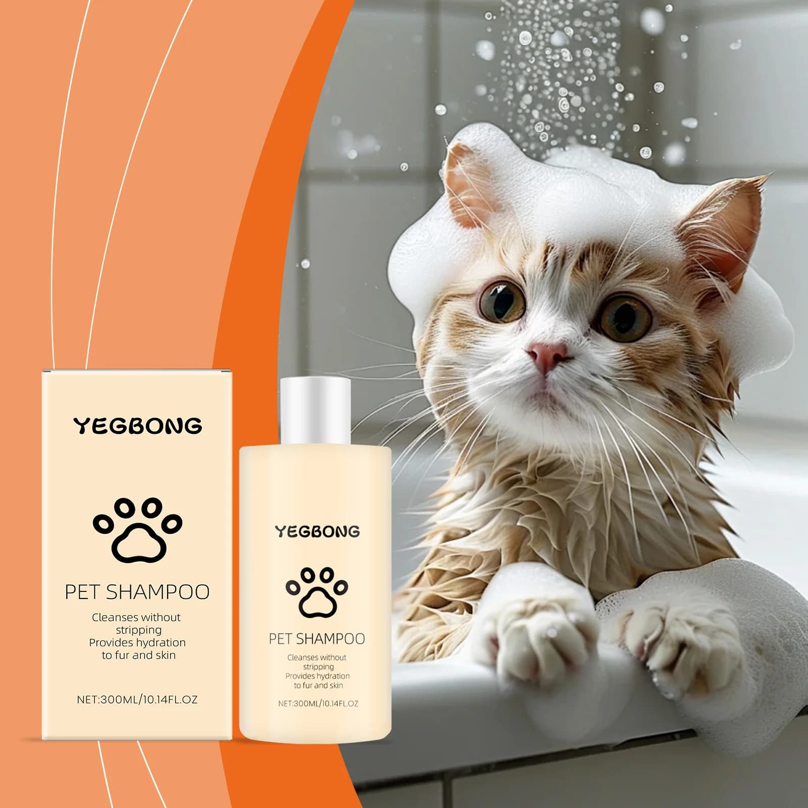 Pet Wash Shampoo Deep Clean Dirt Deodorizing Moisturizing Hair Soften Shower Relieve Skin Irritation Dogs Cats Grooming Shampoo