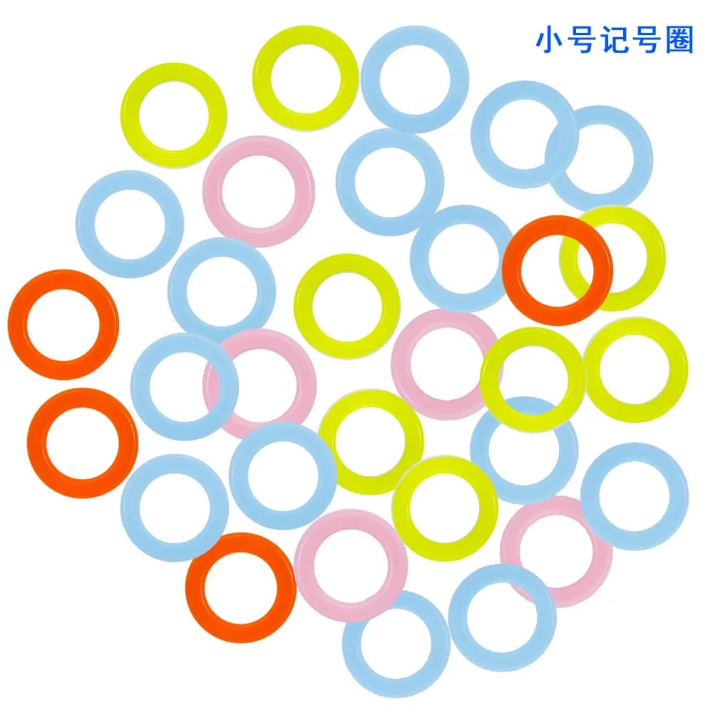 100 pz/pacco maglia rotonda per maglieria, cerchi per marcatura, anelli, marcatori, punto all'uncinetto, strumento artigianale fai da te, accessori per cucire