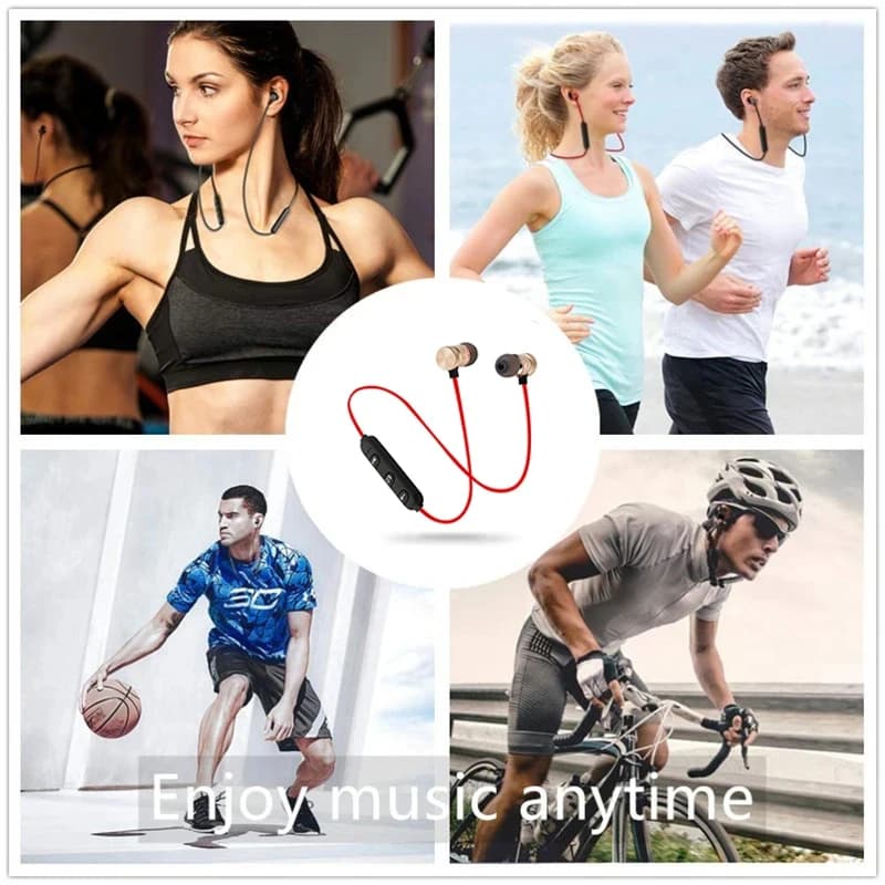 1/3/5pcs 5.0 Bluetooth Wireless headphones Bass HIFI Headset Neckband Sport Stereo Earphone With Microphone for all smartphone
