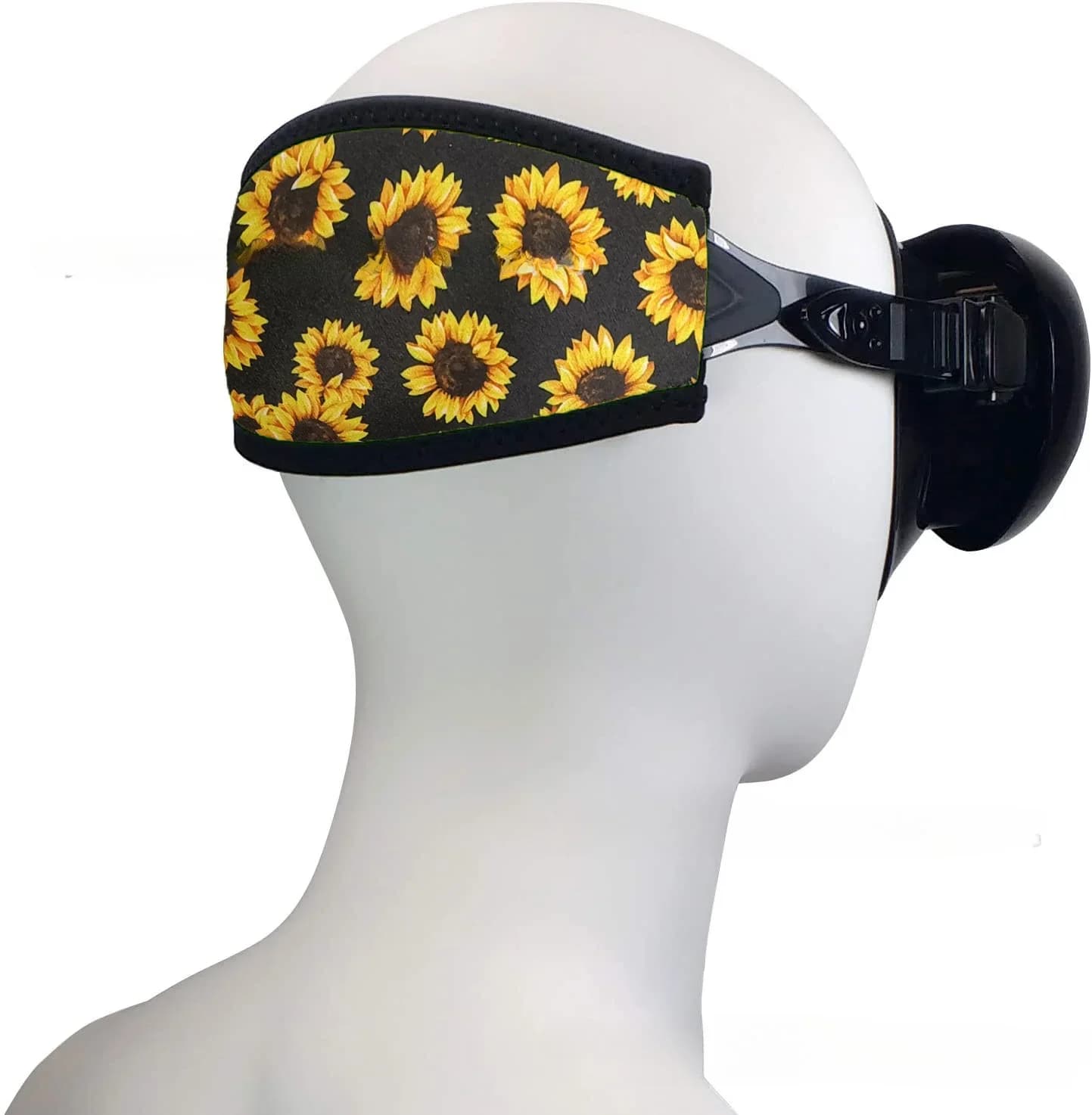 Universal cover for neoprene mask strap - Hair protection, double side diving straps for water sports