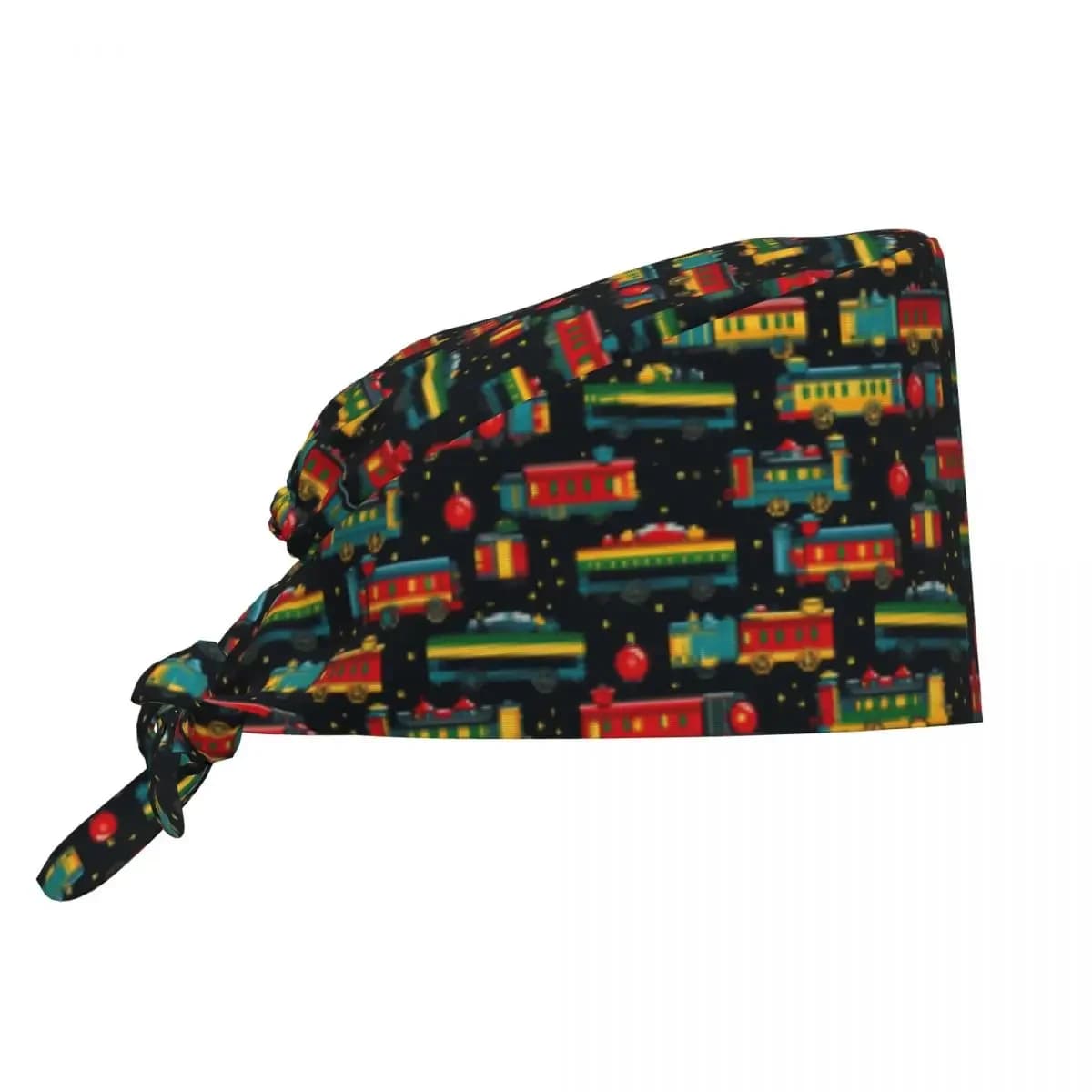 Cartoon Train Models Display Design Scrub Hat Doctor Working Surgical Cap Men Women Adjustable Nursing Caps for Dentist