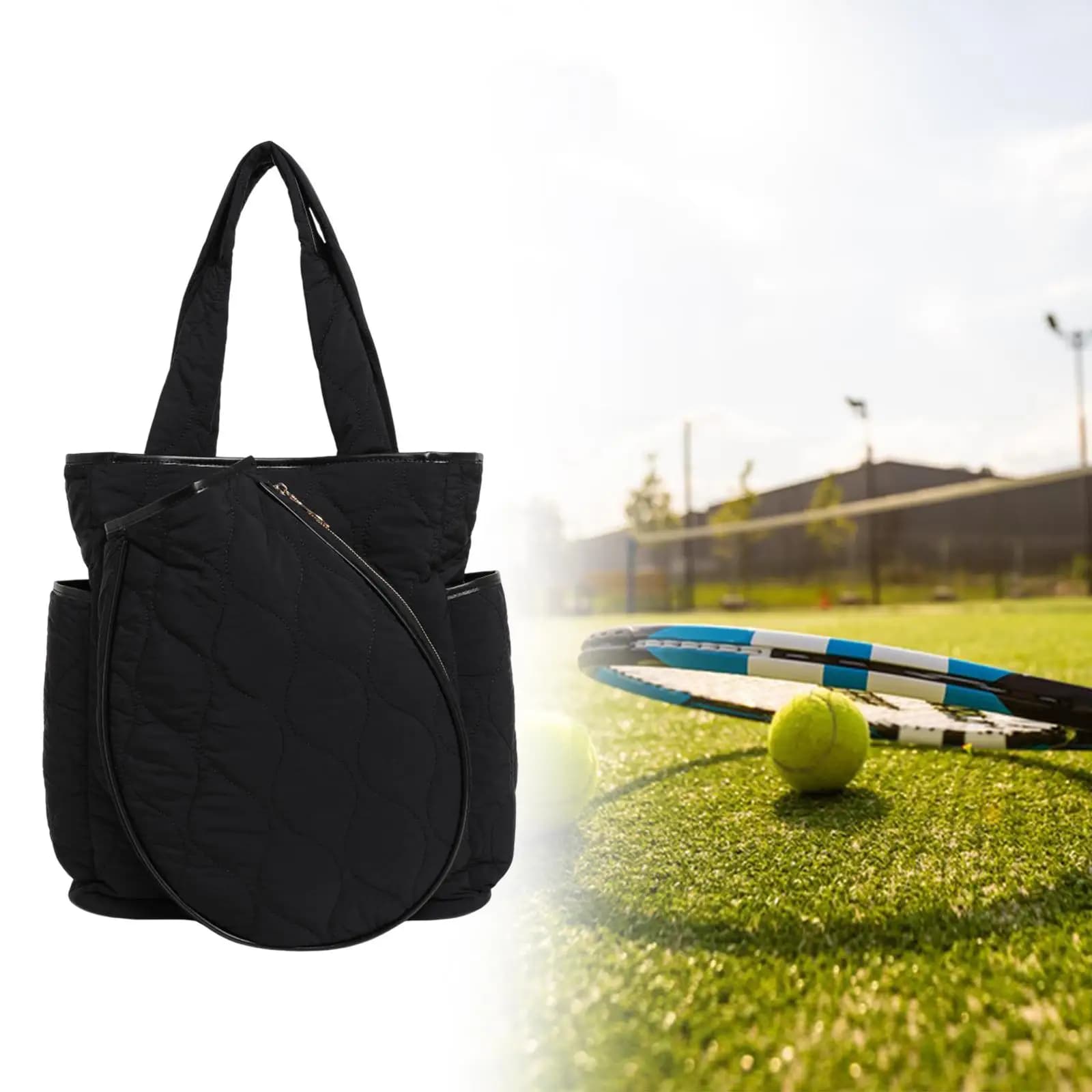 Pickleball Backpack Tennis Rackets Bag Multi Pocket Daypack Travel Pouch Portable Rucksack for Men Women Organizer Carry Bag