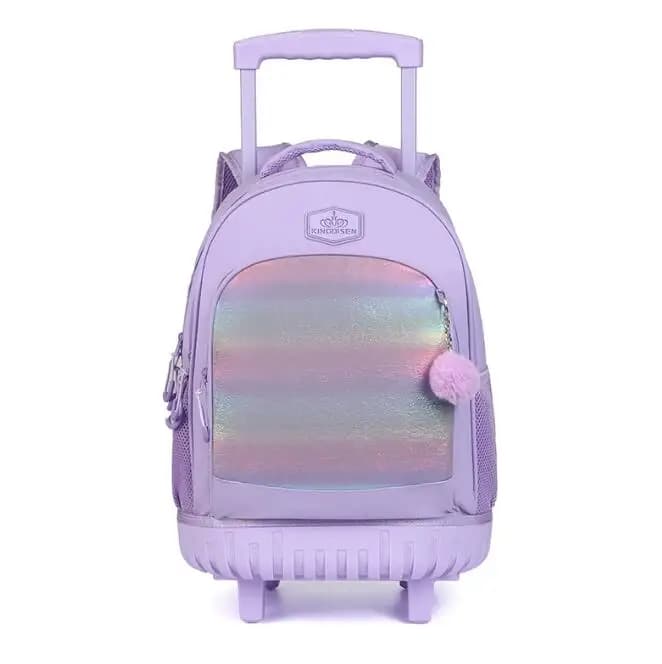 Zaino per bagagli con rotelle per la scuola Zaino per scuola con ruote da 16 pollici Borse da viaggio per bambini Trolley per ragazze Borse per bambini