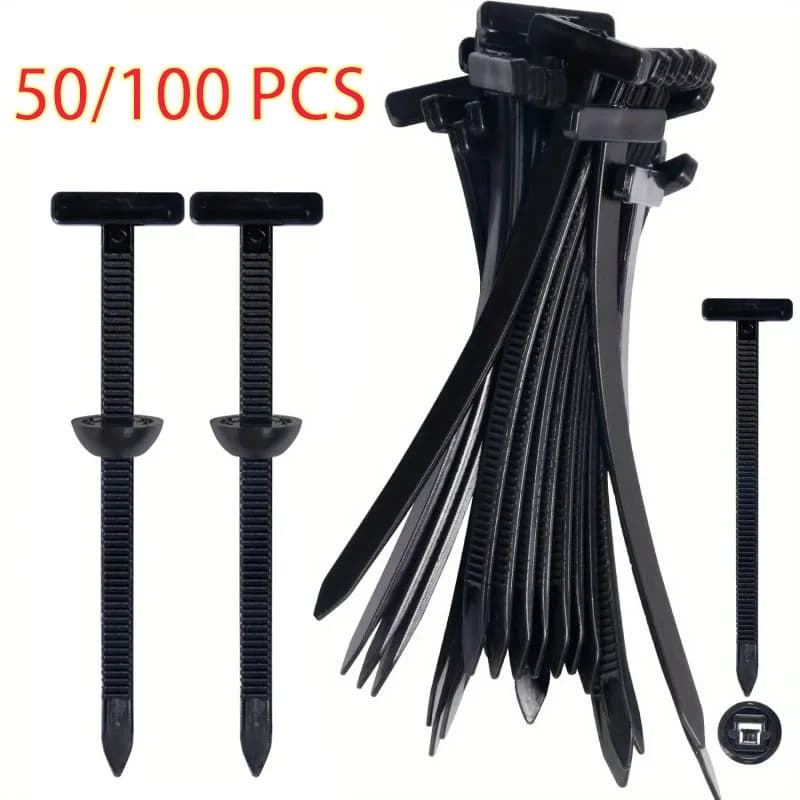 Fascette stringicavo in nylon resistenti multiuso con fibbia, strumenti universali in plastica per casa, ufficio, officina e uso esterno
