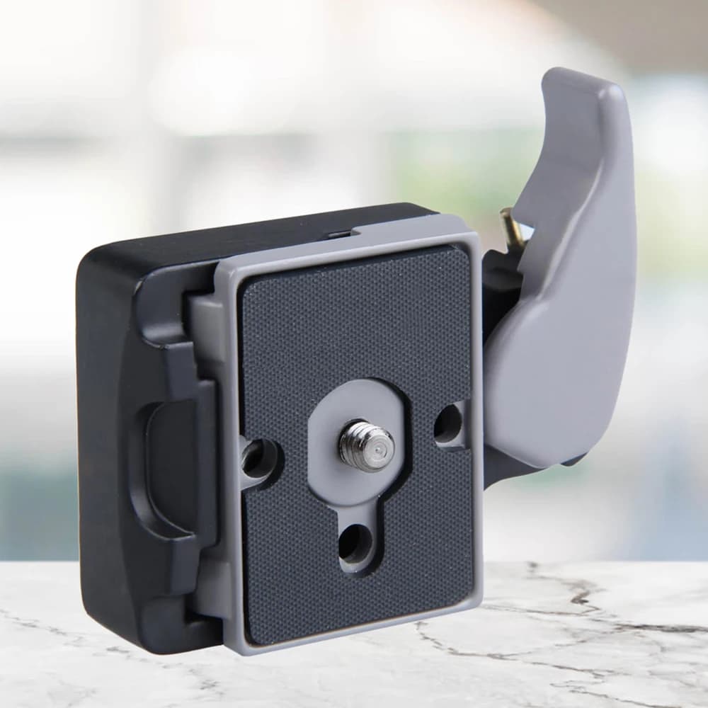 1/4in Camera Clamp Adaptor Assembly Metal Camera Mount Tripod Stabilizer with Manfrotto 200PL-14 Compat Plate Tripod Accessories