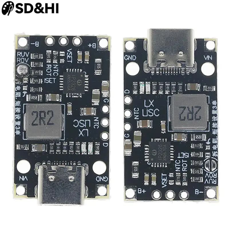 1pc Type-C 2S 3S 8.4V 12.6V Step-Up Boost Charger Board 18650 21700 3.7V LiPo Polymer li-ion battery charging module