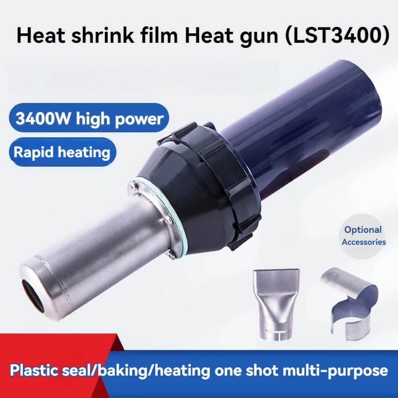 Torcia per pistola termica per saldatura ad aria calda in plastica da 220V per essiccazione, restringimento, formatura a caldo, accensione LST3400