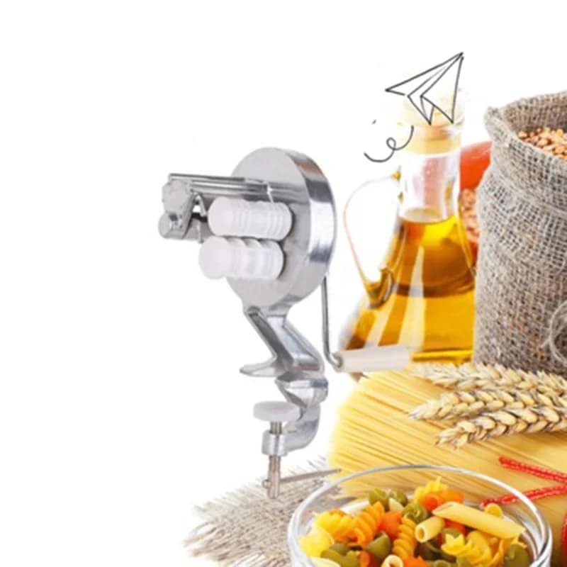 Macchina per Pasta in Lega di Alluminio, Pressa per Spaghetti, Cavatelli e Fettuccine, Utensile da Cucina per Fare la Pasta in Casa
