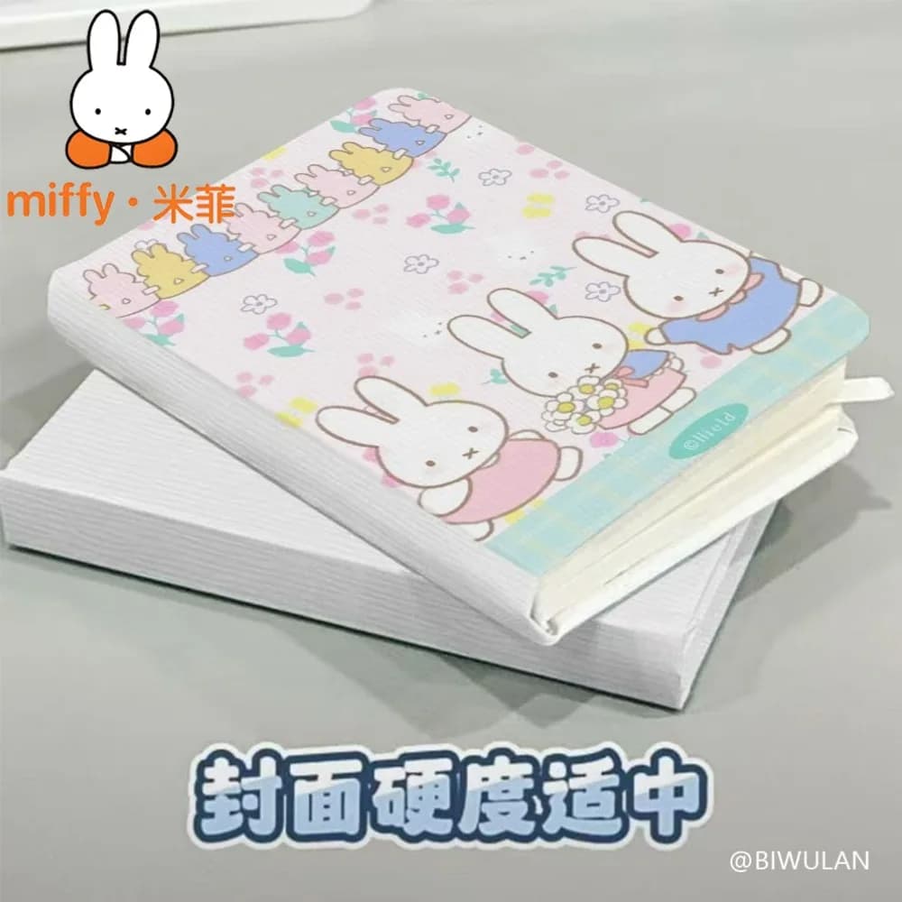 Blocco Note Portatile Miffy da 96 Pagine, Formato A7, Mini Taccuino Leggero, Libro per Appunti A5 per Uso Quotidiano, Viaggi, Studenti, Ufficio, Regalo