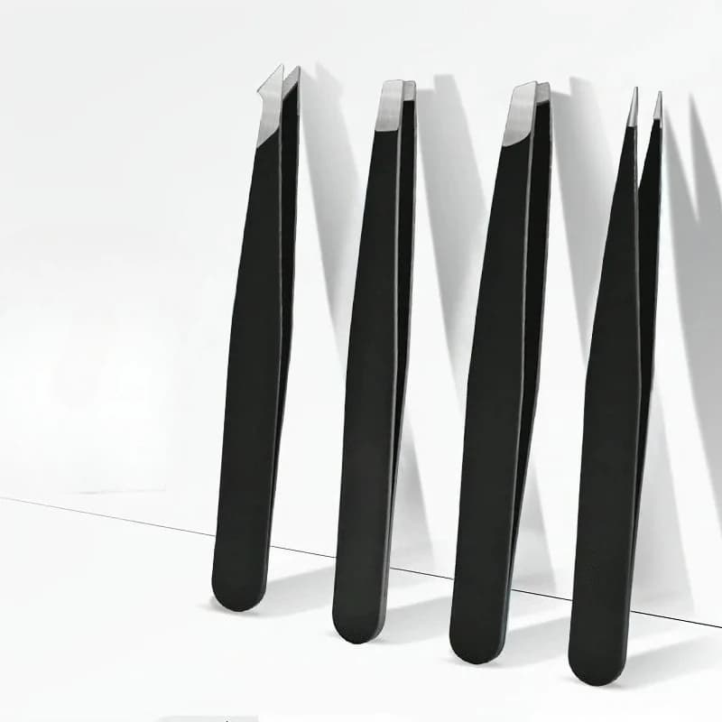 1/4pcs Clip per tagliare le sopracciglia in acciaio inossidabile Set di pinzette professionali Pinze per la rimozione dei peli del viso molto precise Strumento per il trucco di bellezza
