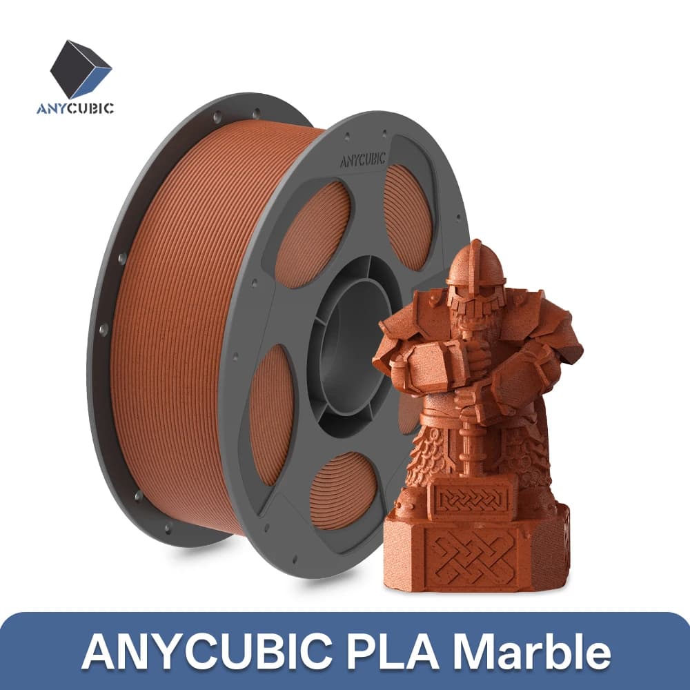 ANYCUBIC 3KG PLA Marble 3D Printer Filament Marble Texture Printing Material Marble Statue Architecture FDM 3D Printing PLA