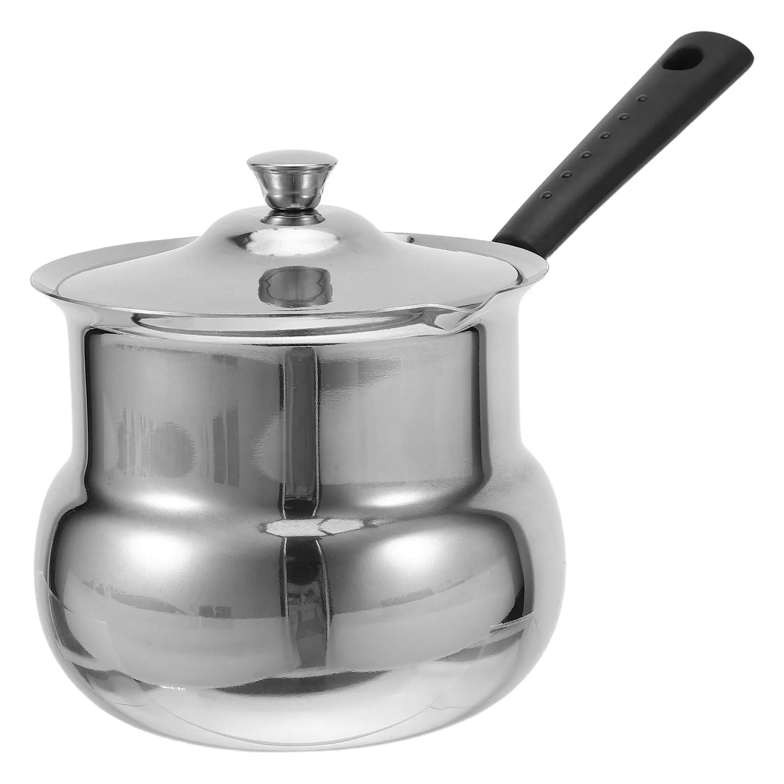 Stainless Steel Hand Drip Coffee Pot Portable Turkish Greek Coffee Maker Small Saucepan Milk Warmer Stove Retention