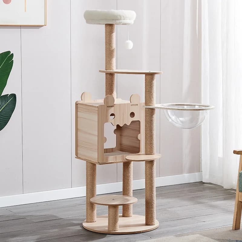 monster cat climbing frame wholesale large integrated frame tree jumping platform space capsule villa