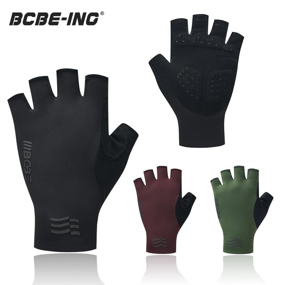 BCBE-ING Unisex Half Finger Cycling Gloves Motorcycle gloves Anti Slip Shock Outdoor Sports Bicycle Gloves Cycling Accessories