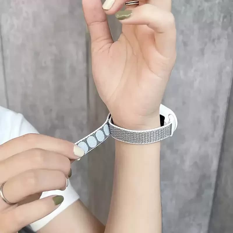 Nylon ring for Xiaomi Mi Band 10 strap smartwatch Sport miband10 Breathable watch Mi band 9-8-NFC Correas