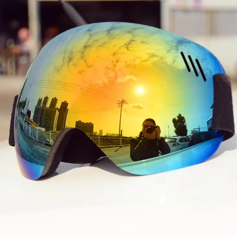Occhiali da sci leggeri Doppi strati di lenti UV400 Anti Fog Maschera da sci grande Occhiali da sci Uomo Donna Occhiali da snowboard da neve Occhiali invernali