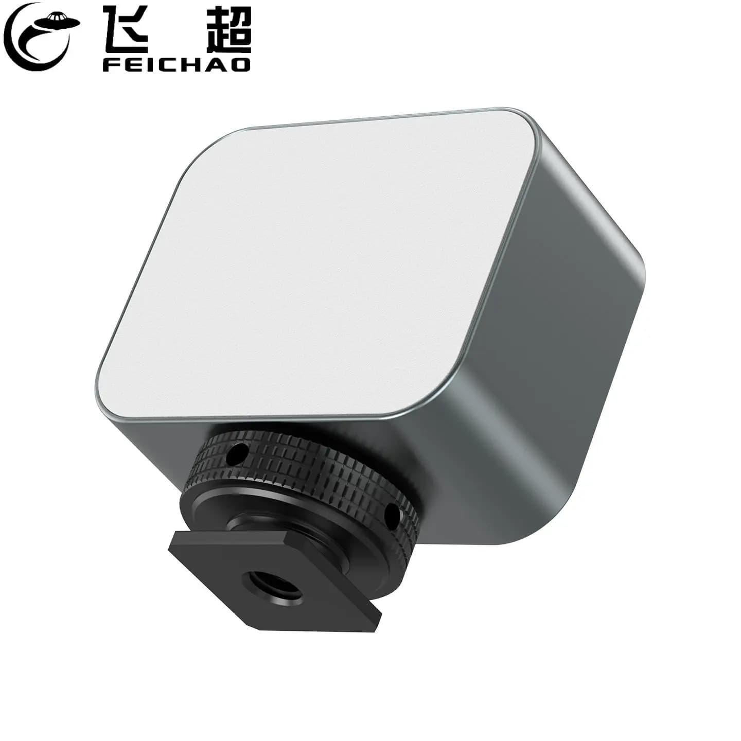 LED light for selfie with cold shoe attack, phone filling light, portable video rechargeable for action camera, video, vlog and live streaming
