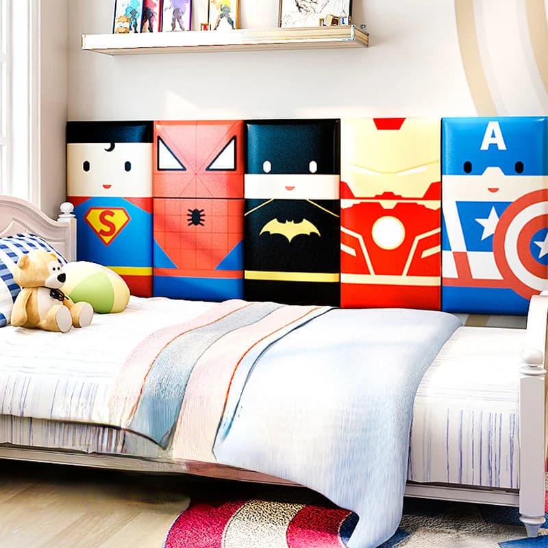 Testiera del letto Ragazzo Childern Mobili per camera da letto Decorazione da parete Adesivo Pannelli anticollisione Cabecero Cama Testiera Tete De Lit