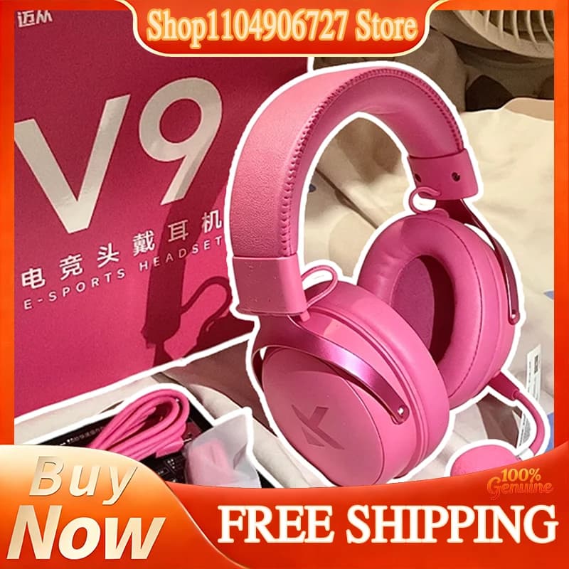 MCHOSE V9 Pro Wireless Bluetooth Gaming Headset 4‑Mode AI Noise Cancelling Mic 7.1 Surround Sound Long Battery For Delta Force