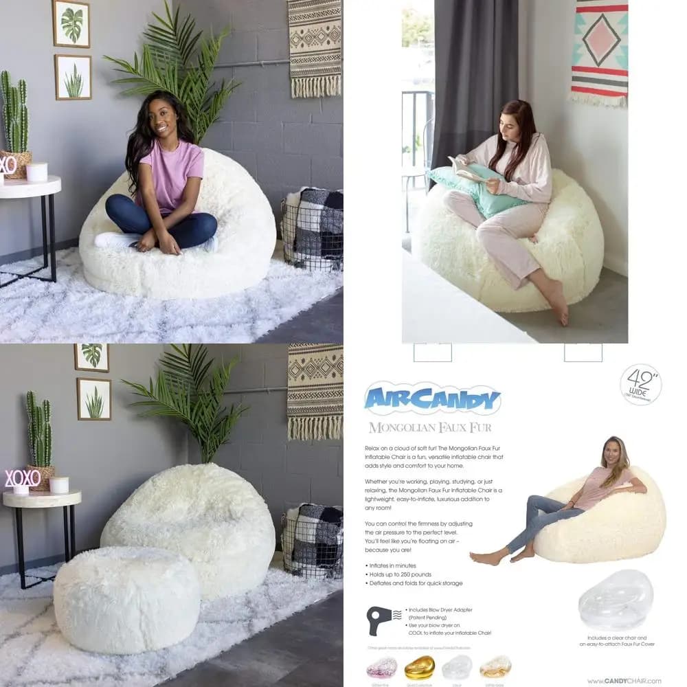 Sedia Moderna Regolabile Bianco Avorio, Divano Premium per Camera da Letto, Dormitorio, Soggiorno e Gaming, con Rivestimento Lavabile