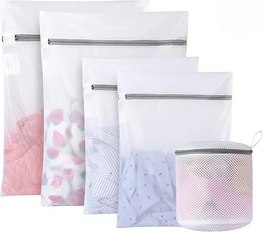 1Sets Multi Size Household Laundry Bag Set Thickened Fine And Coarse Mesh Anti Tangle Wash Pouches For Home Clothes Washing