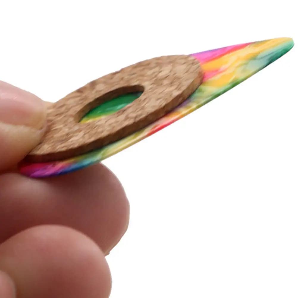 20 Pezzi Impugnature Antiscivolo in Legno per Plettri di Chitarra, Cuscinetti Sottili e Confortevoli per Prevenire Cadute e Mantenere la Presa, Accessori per Chitarra