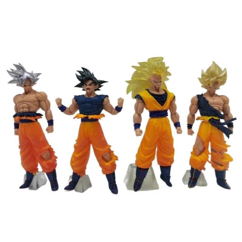 Bandai Gashapon Capsule Toy Dragon Ball Ultra Instinct Super Saiyan Series HG Son Goku Anime Figure Doll Model Gifts Toys