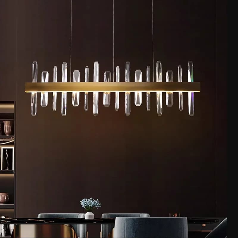 Postmodern restaurant front desk pendant light American-style minimalist dining table bar counter crystal lamp