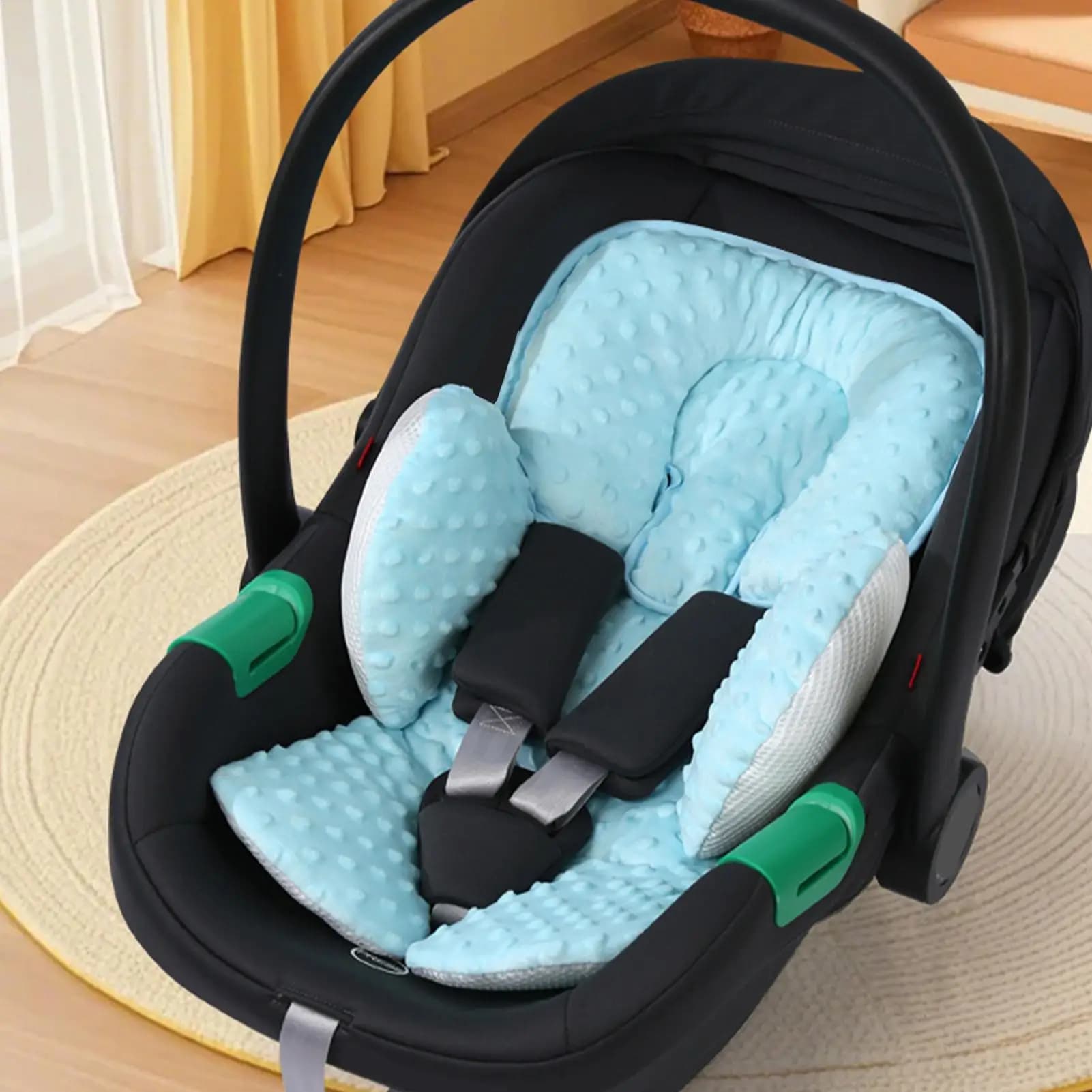 Cuscino per passeggino Cuscino per seggiolino auto ergonomico Inserto per passeggino Bambini seduti Comfort Fodera imbottita per sala da pranzo in uscita Camminata su strada