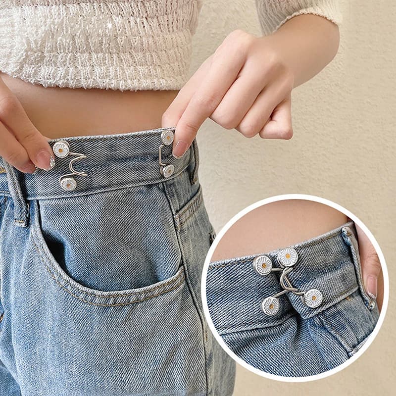 Set di spille da donna stringere le spille in vita per le donne gonna pantaloni Jeans Clip in vita regolabile spille in metallo accessori per abbigliamento