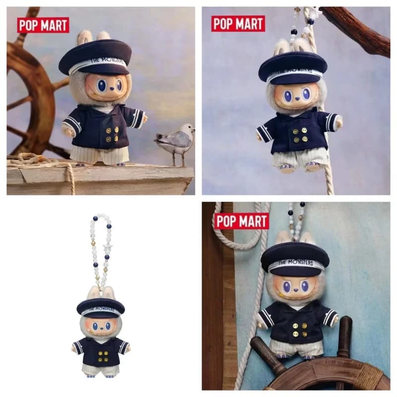 POPMART THE MONSTERS DEVLIEGENDE LABUBU Captain Series Vinyl Plush Blind Box Guess Bag Original Toys Doll Cute Anime Figure