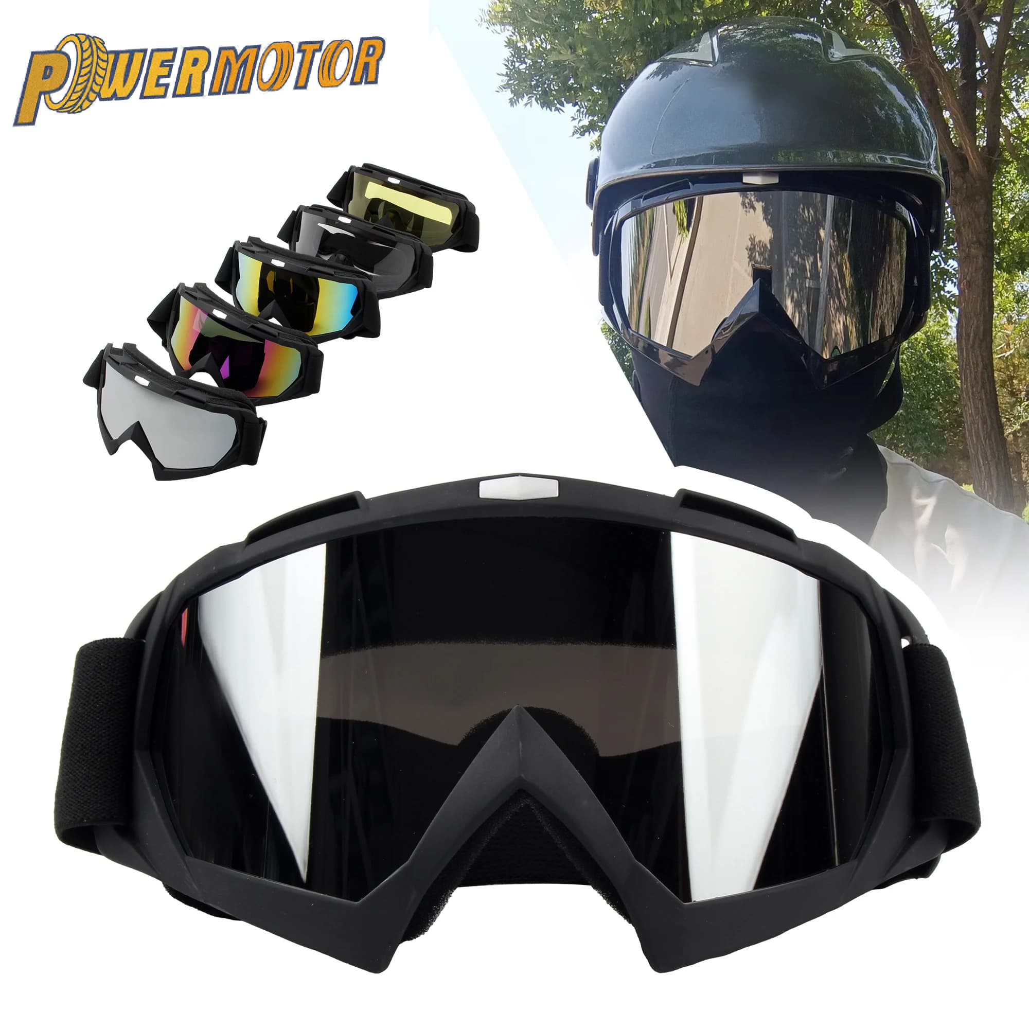 Occhiali da moto Ciclismo Outdoor MX Off-Road Sci Sport ATV Dirt Bike Occhiali da corsa per Fox Motocross Occhiali Protezione Moto
