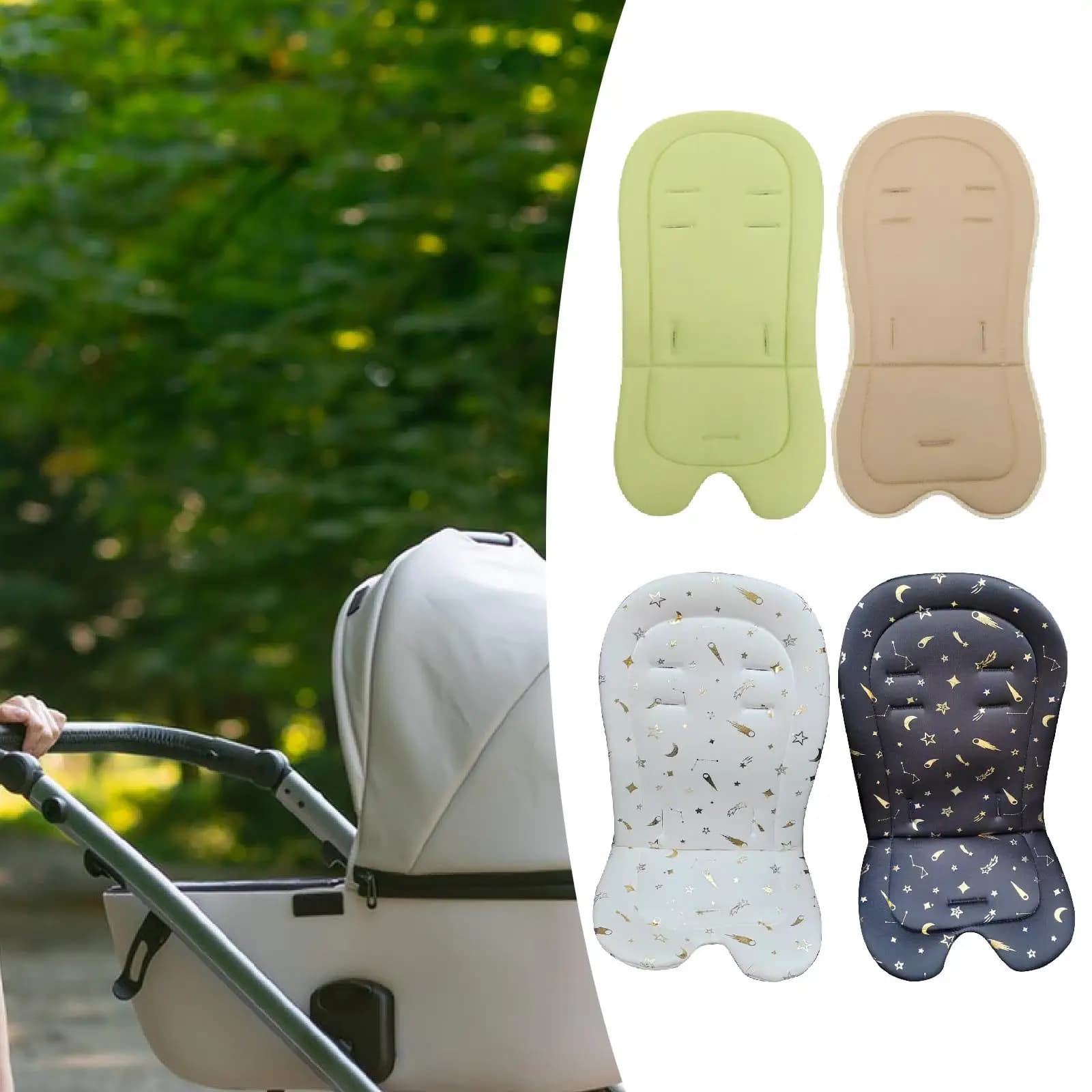 Cuscino Universale per Seggiolino Neonato in Morbido Cotone, Imbottitura Rialzante per Seggiolone e Passeggino