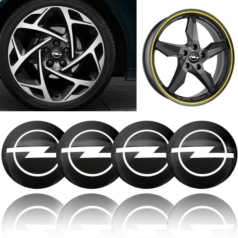 4 pieces 56mm Central Wheel Cover Car Stickers Emblem for Opel Astra Antara Vectra Vivaro Corsa C D Zafira Car Styling