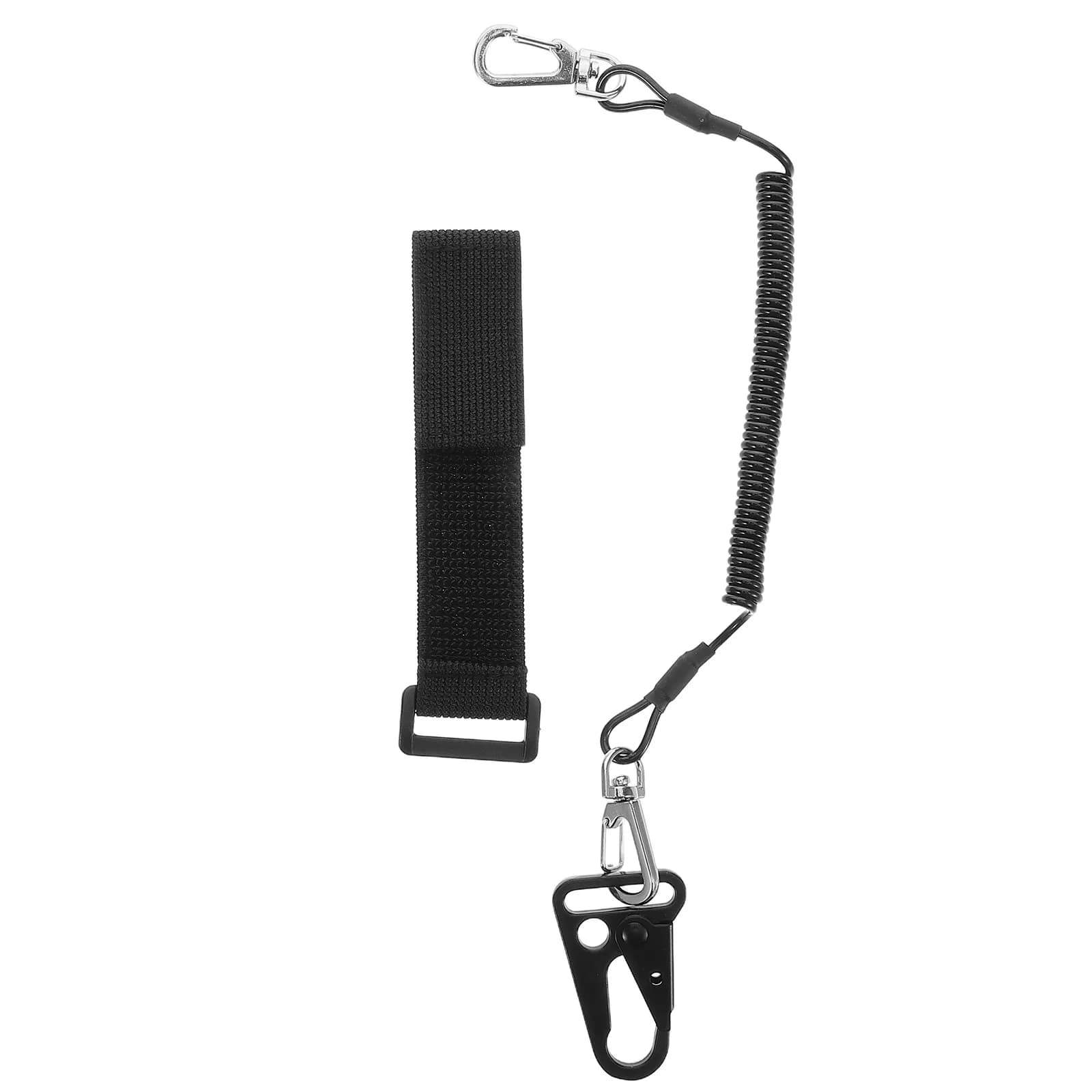 Set di 1 Cinghia Regolabile per Canna da Pesca, Cordino Avvolgibile in Poliestere, Laccio Retrattile Resistente per Attrezzatura da Pesca e Pagaia da Kayak