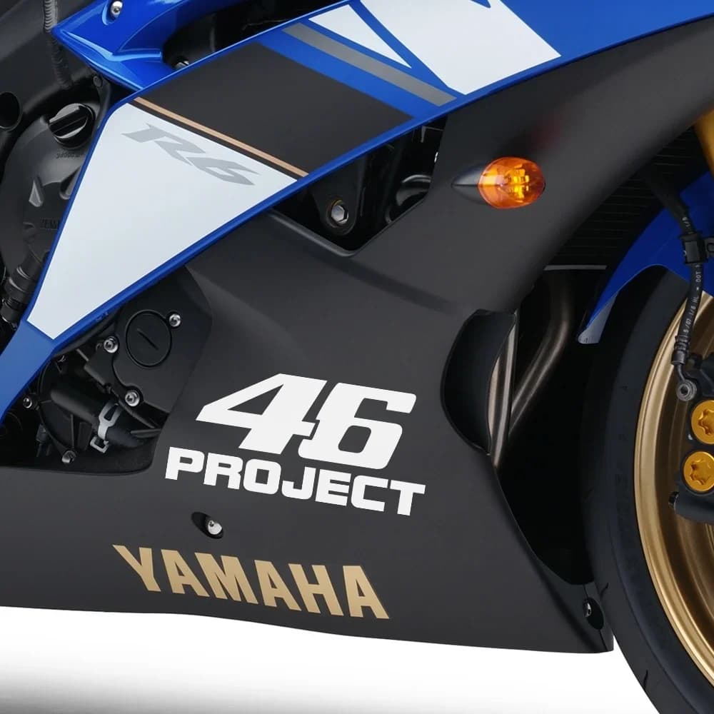 Adesivo Riflettente per Moto Numero 46, Impermeabile, in Vinile, per Parabrezza, Casco, Carrozzeria e Carenatura