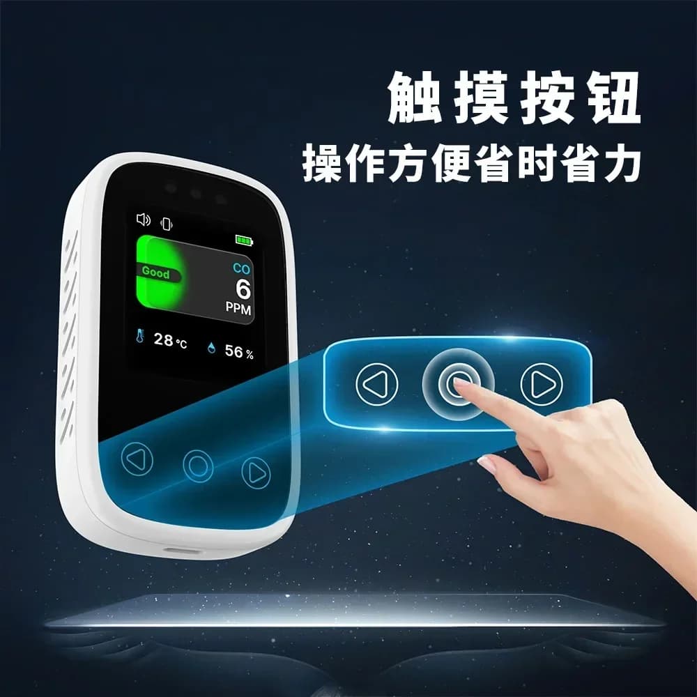 Latest Fine Division NEW Mini 3 In 1 Carbon Monoxide Alarm Household Detection Honeycomb Coal Gas Alarm CO Detector