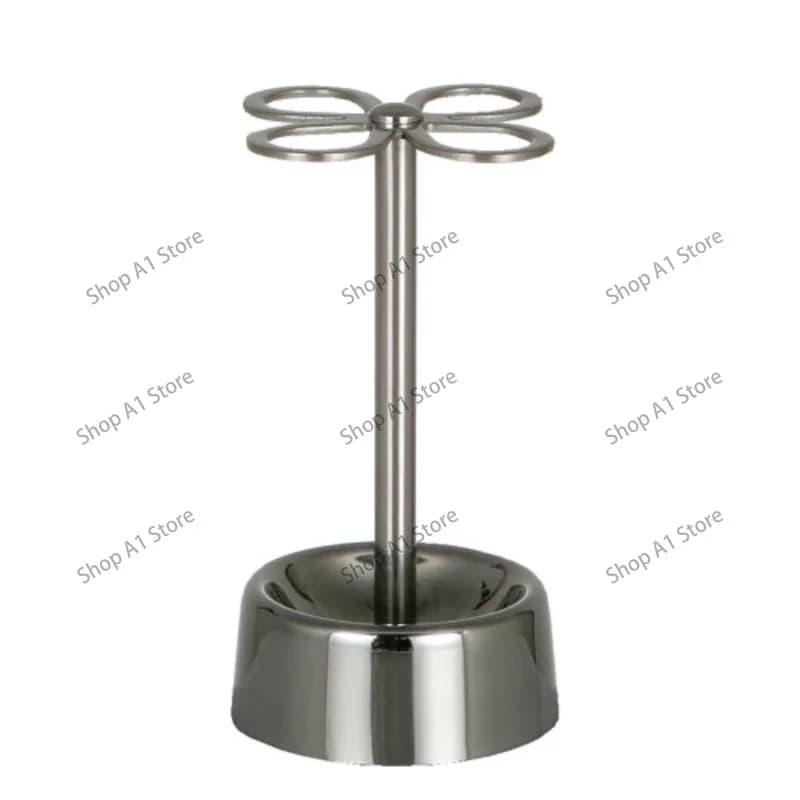 Stainless steel petal toothbrush holder Metal vertical toothbrush insert toothbrush cup Family of four
