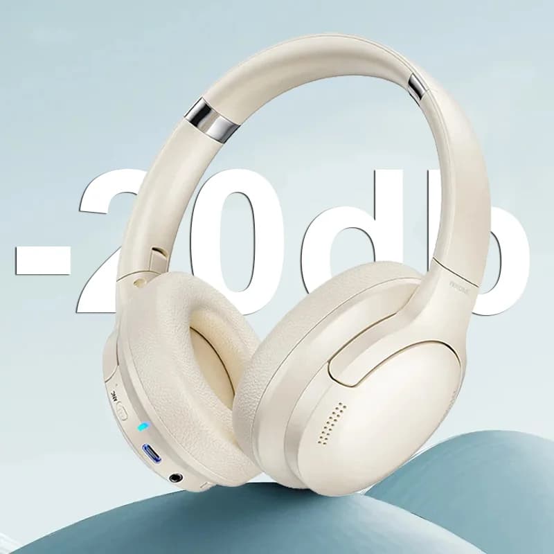 2024 nuovo auricolare Wireless M11 Bluetooth 5.3 -20db ANC cuffie con cancellazione del rumore cuffie pieghevoli per sport e giochi
