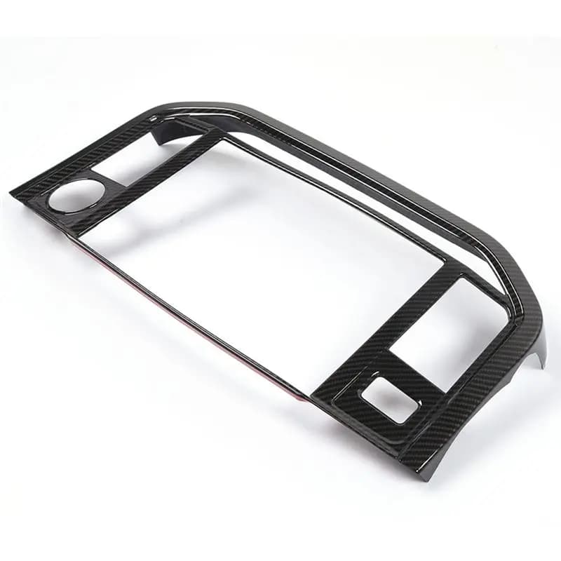Copertura del pannello dello schermo di navigazione con controllo centrale per accessori Ford F150 2021 2022 2023 - Fibra di carbonio ABS