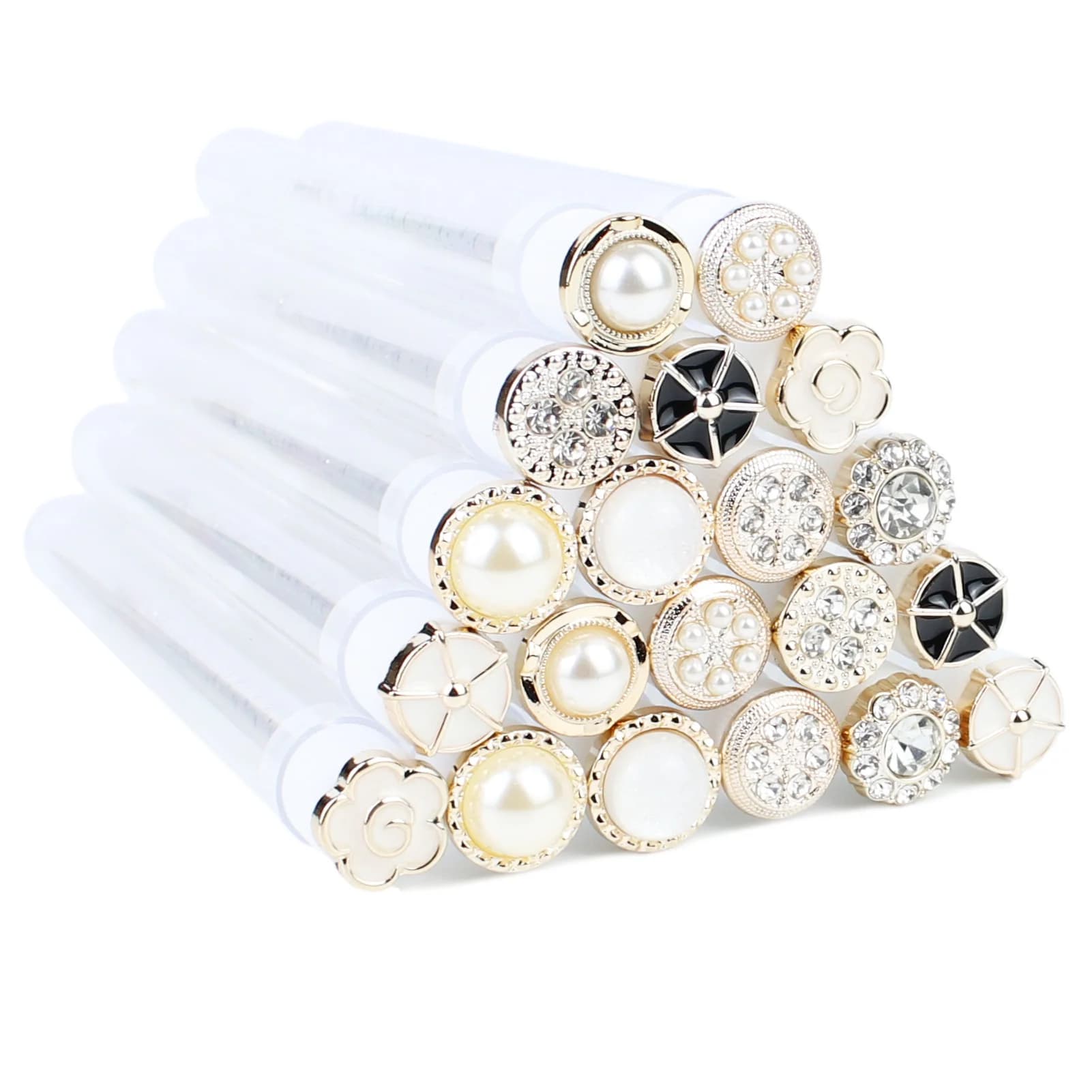Mascara Bacchette Tubo 20 pieces Reusable Eyelash Spoons Pear diamond tubes Spoolies Eyelash Brushes Application for Eyelash Extension Brushes
