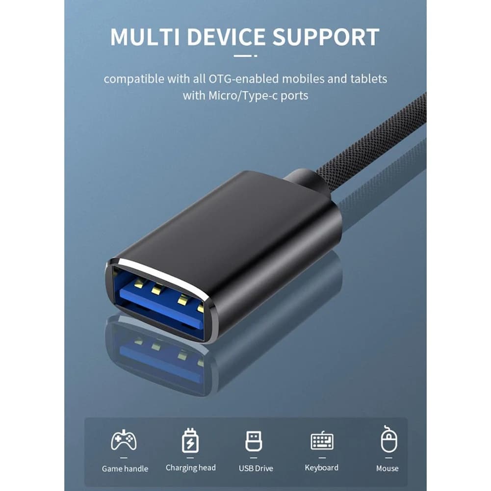 B68C 2 In 1 USB 3.0 OTG Adapter Cable Type-C Micro-USB To USB 3.0 Interface Converter For Cellphone Charging Cable Line