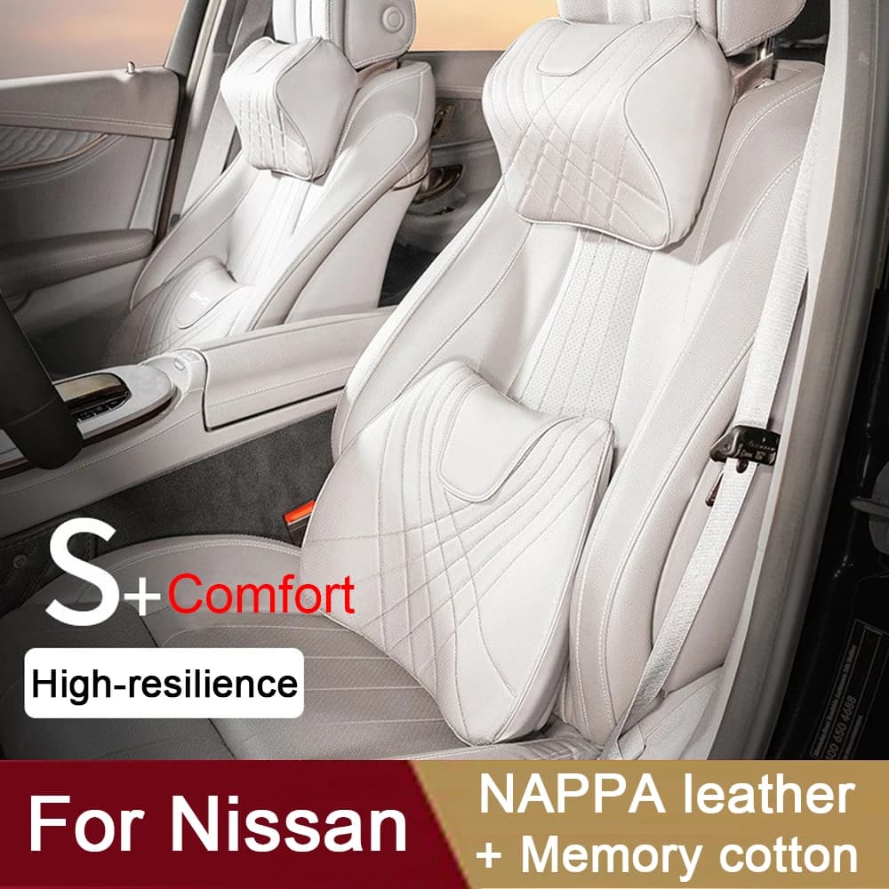 Poggiatesta automatico Poggiatesta da viaggio Cuscino per il collo dell'auto per Nissan Qashqai Juke Leaf Micra K12 Note Patrol Xtrail Cuscini di supporto lombare per auto