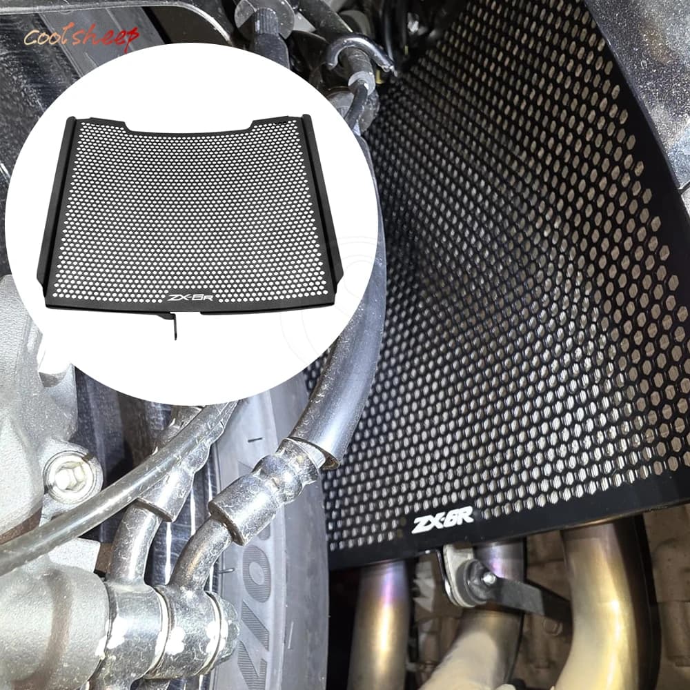 ZX-6R 2026 Motorcycle Accessories Radiator Guard Protective Cover For Kawasaki Ninja ZX6R Performance ZX636 Oil Cooler Protector