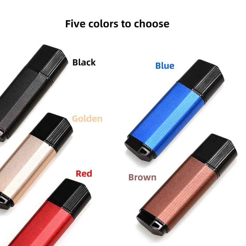 Chiavetta USB 3.0 Mini Colorata da 128GB con Catena Omaggio, Pen Drive Nera da 64GB, Dispositivo di Archiviazione da 32GB 16GB