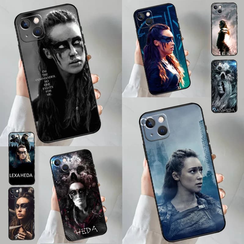 The 100 TV Show Heda Lexa custodia per iPhone 16 15 14 13 12 Mini 11 Pro Max X XR XS 7 8 Plus Cover morbida per paraurti
