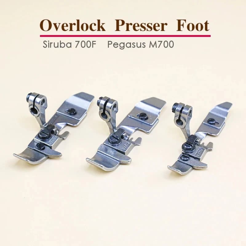 P253E/F374 Piedino per Macchina Da Cucire Overlock Industriale 201230C Siruba 700F Pegasus M700 Parti di Abbigliamento Accessori