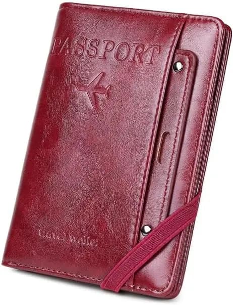 Portafoglio per Passaporto RFID Bordeaux, Custodia da Viaggio Antifurto per Protezione Essenziale