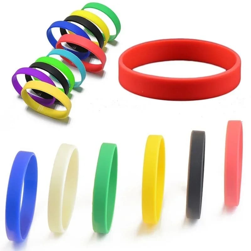 5 pcs Luminous Silicone Bracelet With No Word Bracelet